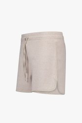 Short beige en tissu de sweat-shirt de Liberty Island pour Femmes