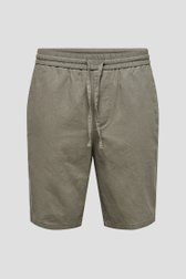 Short beige-gris avec taille élastique de ONLY & SONS pour Hommes