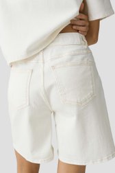 Détail de Short en jean blanc - Coupe relaxed de Opus pants pour Femmes