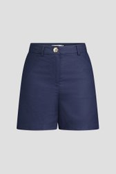 Photo produit 1 de Short en lin bleu foncé de Liberty Island pour Femmes