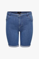 Short jean bleu avec stretch de Only Carmakoma pour Femmes