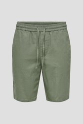 Short kaki avec taille élastique de ONLY & SONS pour Hommes