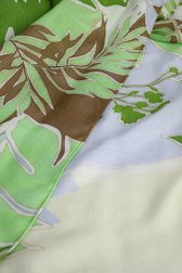 Productfoto 1 van Sjaaltje met groen-bruine bladerprint door Libelle voor Dames