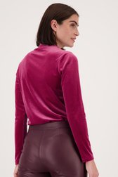 Sous-pull en velours fuchsia	 de D'Auvry pour Femmes