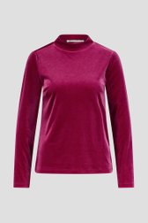 Sous-pull en velours fuchsia	 de D'Auvry pour Femmes