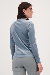 Sous-pull en velours gris-bleu de D'Auvry pour Femmes