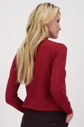 Sous-pull rouge foncé de Claude Arielle pour Femmes