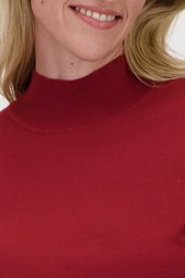 Sous-pull rouge foncé de Claude Arielle pour Femmes