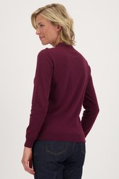 Sous-pull rouge vin de Claude Arielle pour Femmes