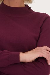 Sous-pull rouge vin de Claude Arielle pour Femmes