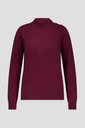 Sous-pull rouge vin de Claude Arielle pour Femmes