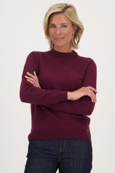 Sous-pull rouge vin de Claude Arielle pour Femmes