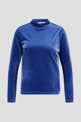 Souspull in blauw velvet van D'Auvry voor Dames