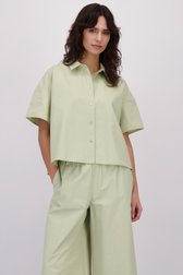 Vidéo de Blouse gris-vert à manches courtes de Louise pour Femmes