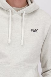 Détail de Sweat à capuche gris de Superdry pour Hommes