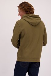 Le dos de Sweat à capuche kaki de Ravøtt pour Hommes