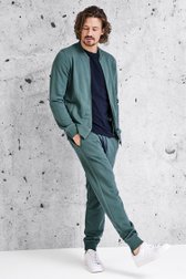 Sweat zippé vert foncé de Ravøtt pour Hommes