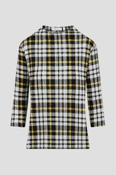 T-shirt à carreaux en gris et jaune de Bicalla pour Femmes