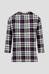 T-shirt à carreaux en gris et violet de Bicalla pour Femmes