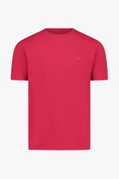 T-shirt à col rond rouge de Ravøtt pour Hommes