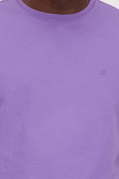T-shirt à col rond violet de Ravøtt pour Hommes