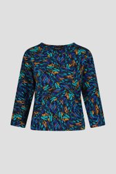 T-shirt à imprimé bleu-orange de Signature pour Femmes