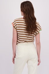 Le dos de T-shirt à imprimé floral coloré de Geisha pour Femmes