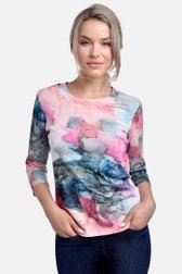 T-shirt à imprimé rose et bleu de Bicalla pour Femmes
