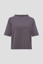 T-shirt à imprimé violet-brun de Opus pour Femmes