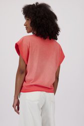 T-shirt à manches courtes rose corail délavé de Louise pour Femmes