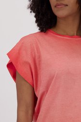 T-shirt à manches courtes rose corail délavé de Louise pour Femmes