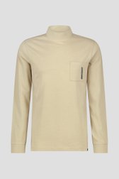 T-shirt à manches longues vert-beige de Ravøtt pour Hommes