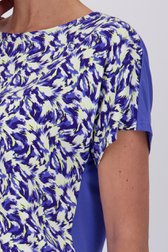 T-shirt à motif bleu, jaune et blanc de Claude Arielle pour Femmes