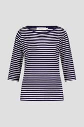 T-shirt à rayures, bleu marine	 de Liberty Island pour Femmes