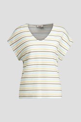 Photo produit 1 de T-shirt à rayures bleues et jaunes de Libelle pour Femmes