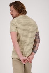 T-shirt à rayures marron de Ravøtt pour Hommes