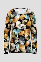 T-shirt avec imprimé feuillage de Bicalla pour Femmes
