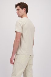 Le dos de T-shirt beige en coton de Marc O'Polo pour Hommes