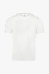 T-shirt blanc à col rond de Liberty Island pour Hommes