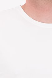 T-shirt blanc à col rond de Ravøtt pour Hommes