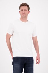 T-shirt blanc à col rond de Ravøtt pour Hommes