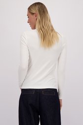 Le dos de T-shirt blanc à manches longues de Liberty Island pour Femmes