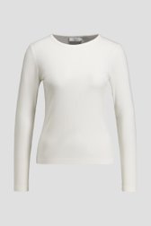 Photo produit 1 de T-shirt blanc à manches longues de Liberty Island pour Femmes