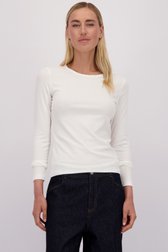 Le devant de T-shirt blanc à manches longues de Liberty Island pour Femmes
