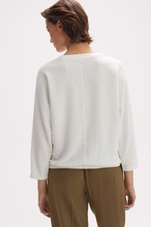 T-shirt blanc à motifs rayés de Opus pour Femmes
