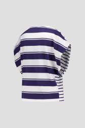 T-shirt blanc à rayures bretonnes de Louise pour Femmes