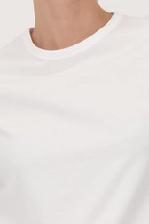T-shirt blanc avec col rond de Liberty Island pour Femmes
