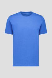 T-shirt bleu à col rond de Liberty Island pour Hommes