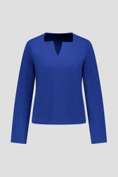 Photo produit 1 de T-shirt bleu à manches longues de Claude Arielle pour Femmes