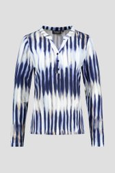T-shirt bleu à rayures de Signature pour Femmes